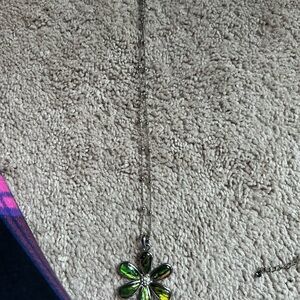 Lia Sophia Green Flower Necklace
